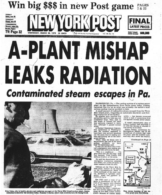 Greenwood Nuclear Power Plant (Cancelled) - Three Mile Island Headline (newer photo)